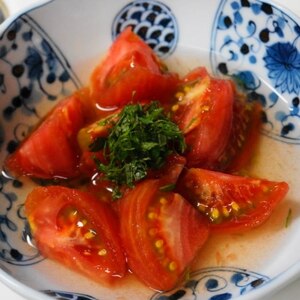 トマトと大葉の簡単おつまみ